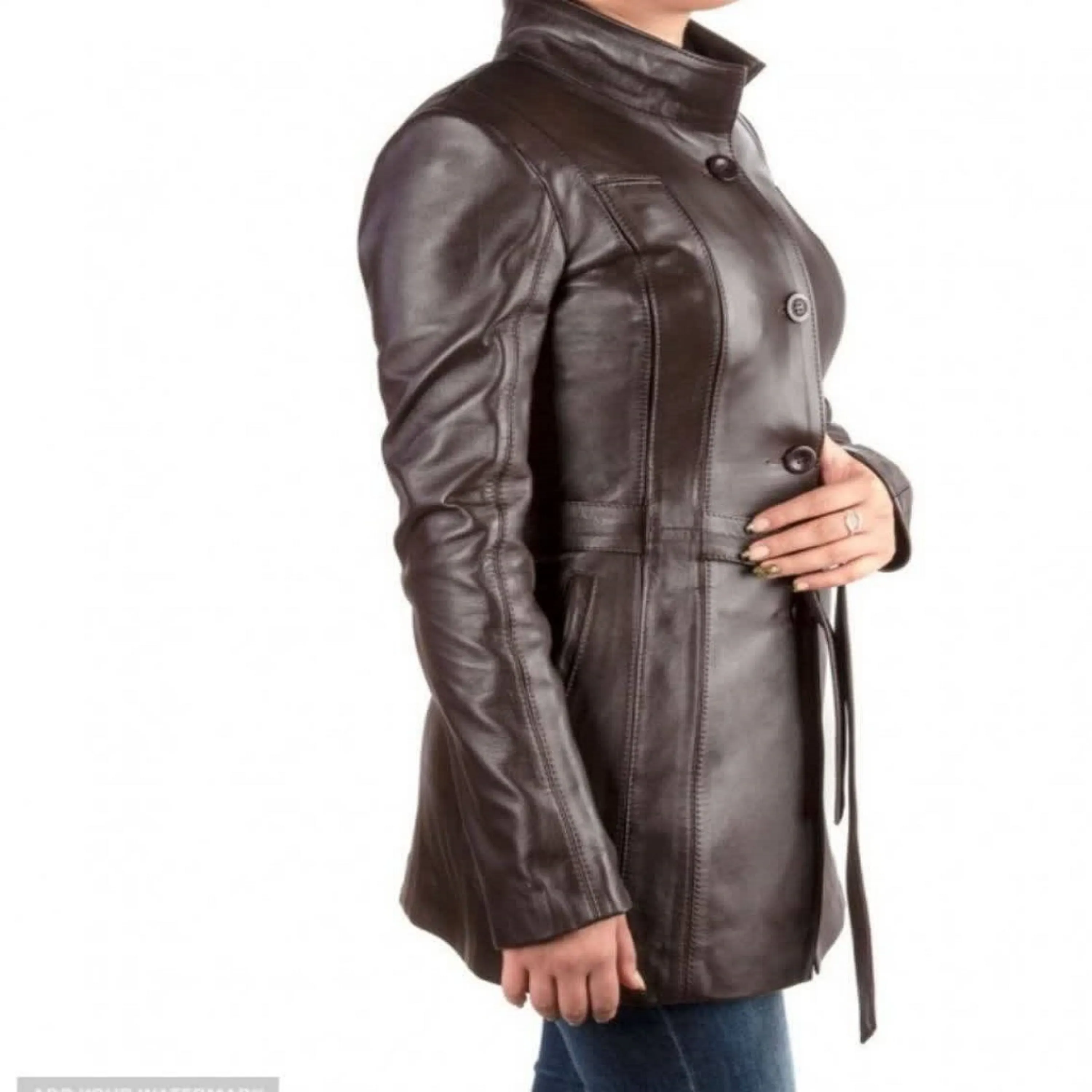 پالتو چرمی زنانه مدل یاسمین پالتو چرمی زنانه مدل یاسمین